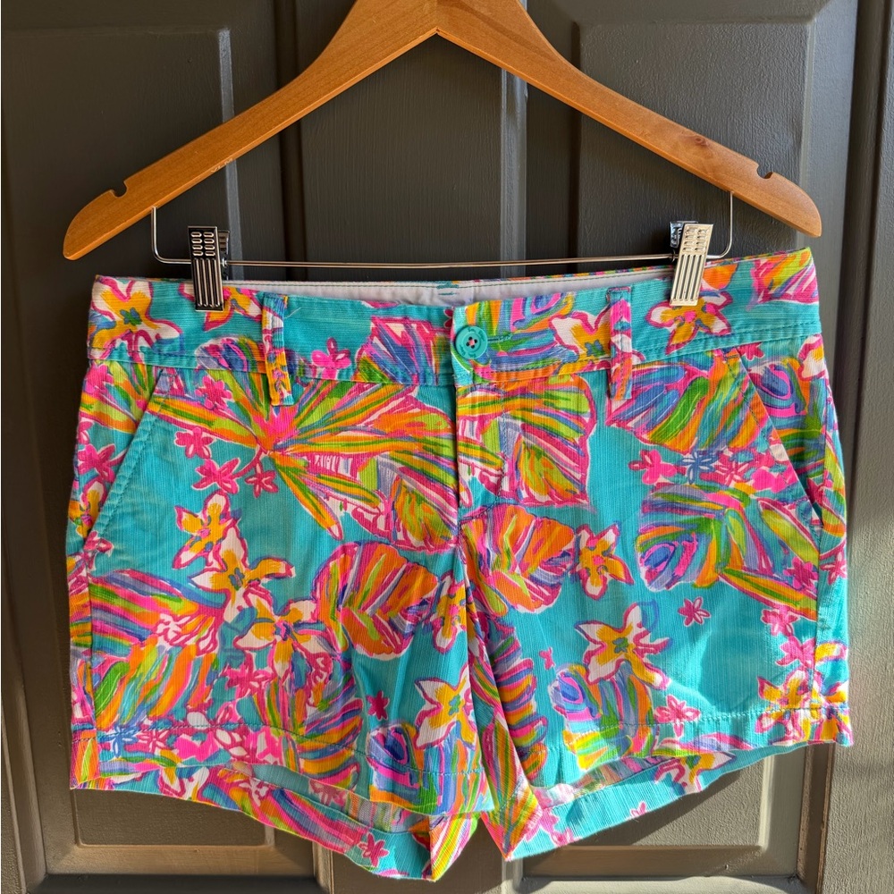 Lilly Pulitzer Callahan Shorts Tropical Flowers Size 8